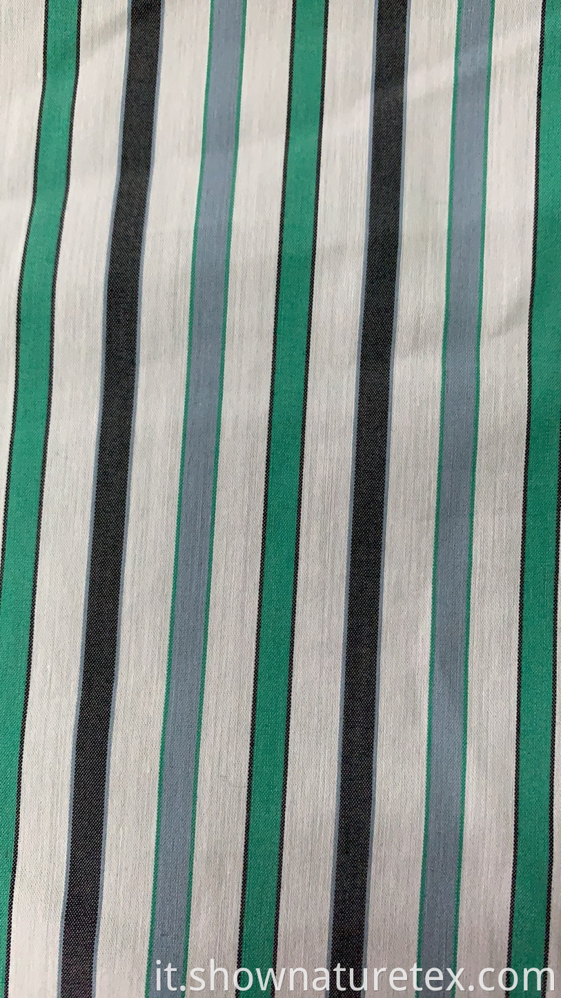 80s Cotton Yarn Dyed Shirt Fabric